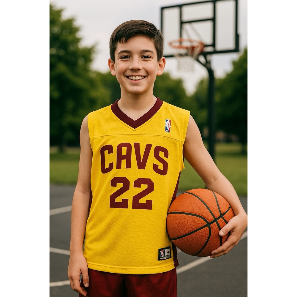 CAVS Jersey Youth S Cleveland Cavaliers 22 Reversible Maroon Gold Basketball NBA